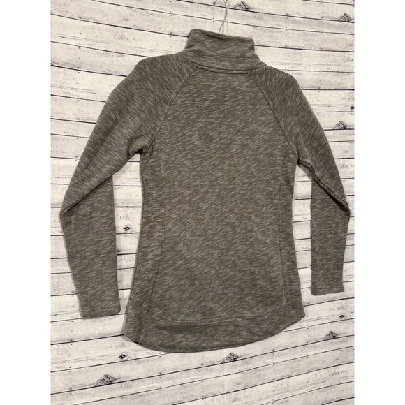 prAna Womens Calexa Tunic Sweater Sz XS Heather Green Pullover Active Pockets - Picture 11 of 15